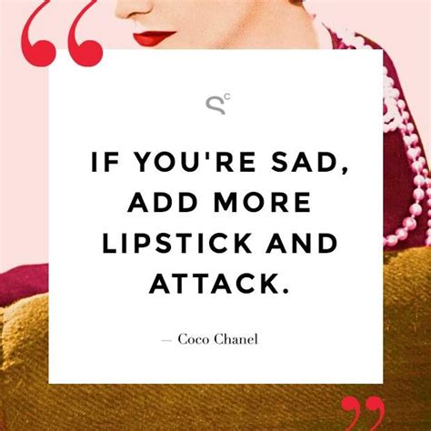 coco chanel quote lipstick